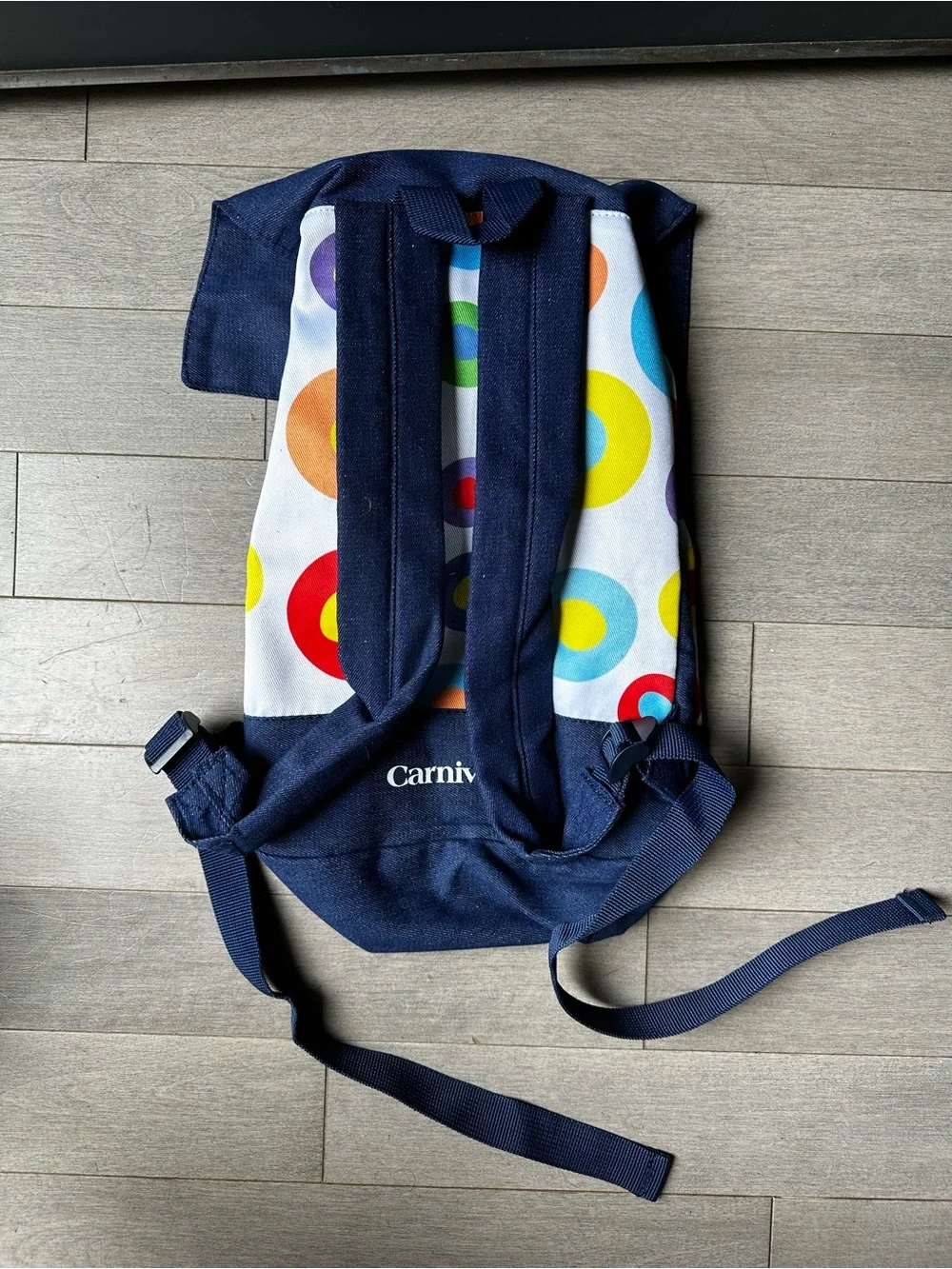 Dr Suess At Sea Children Denim Colorful Top Flap Bean Bag Backpack